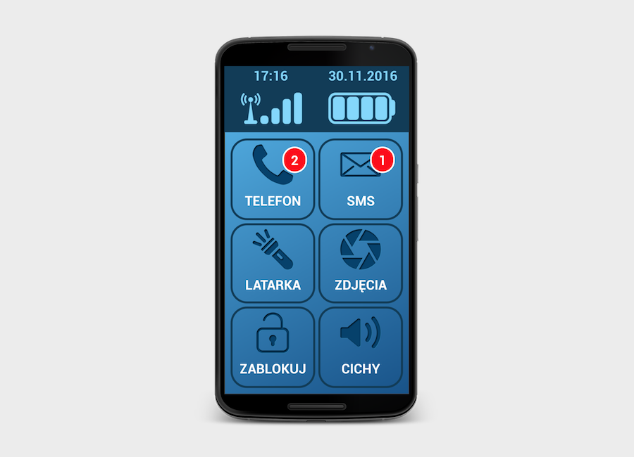 Smartfon Dla Seniora: aplikacja Android